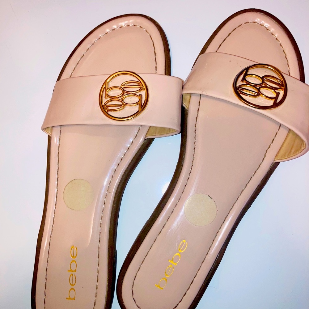 BeBe pink slides